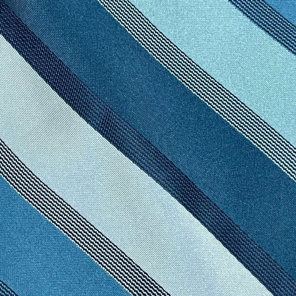 NWT Murano Teal‎ Blue Striped Classic Men's Necktie Silk 2.75